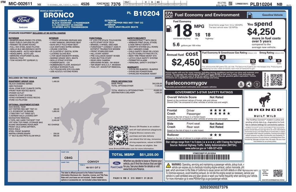 2023 Ford Bronco Base