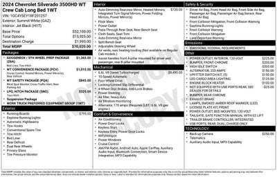 2024 Chevrolet Silverado 3500 HD WT DRW
