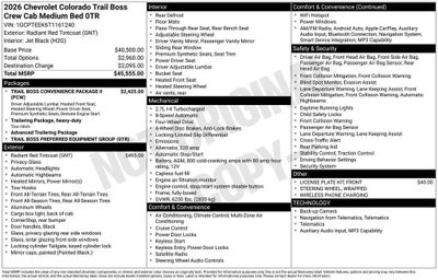 2026 Chevrolet Colorado Trail Boss
