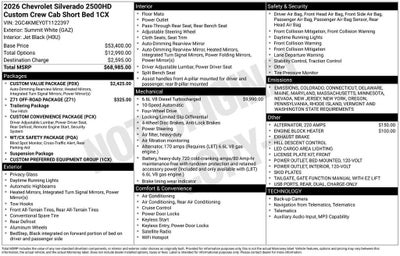 2026 Chevrolet Silverado 2500 HD Custom