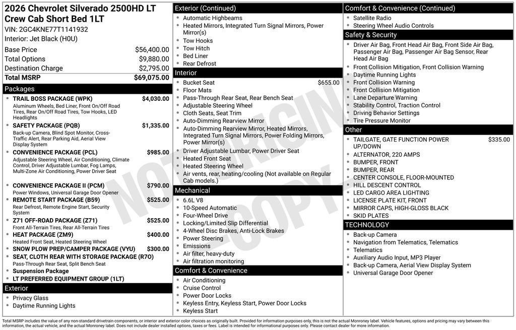 2026 Chevrolet Silverado 2500 HD LT