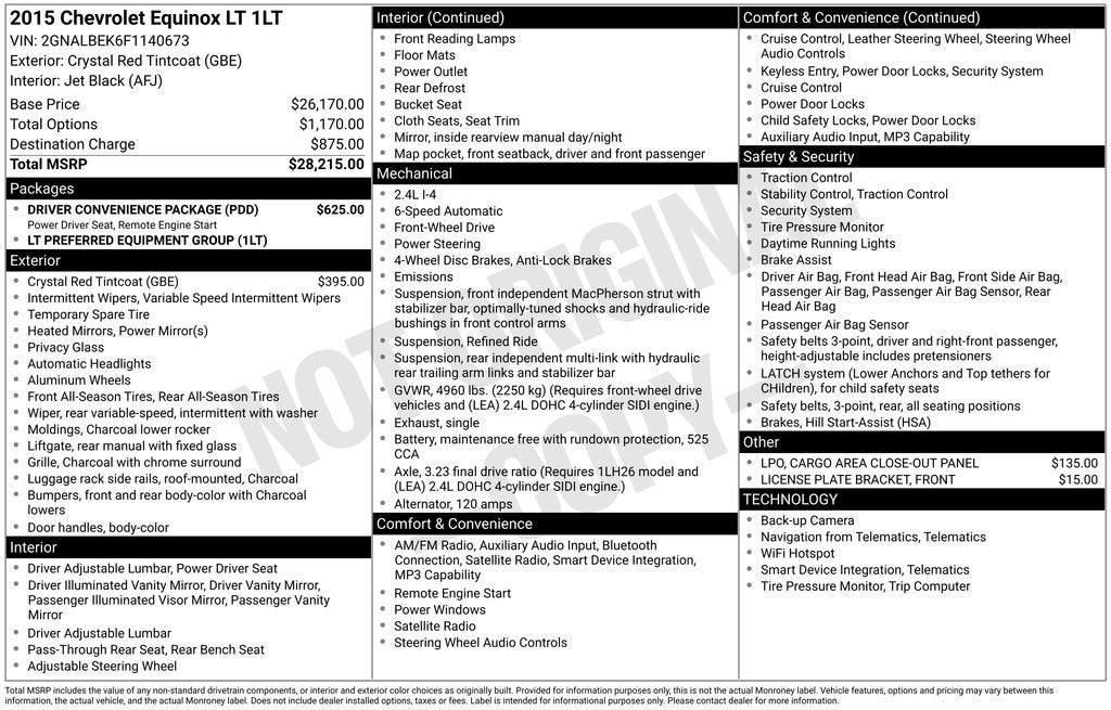 2015 Chevrolet Equinox LT