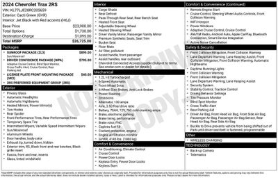 2024 Chevrolet Trax 2RS