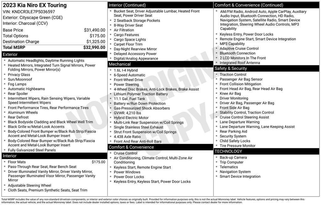 2023 Kia Niro EX Touring