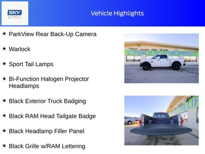 2024 RAM 1500 Classic Warlock Crew Cab 4x4 5'7' Box