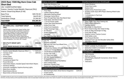 2023 RAM 1500 Big Horn Crew Cab 4x4 5'7' Box