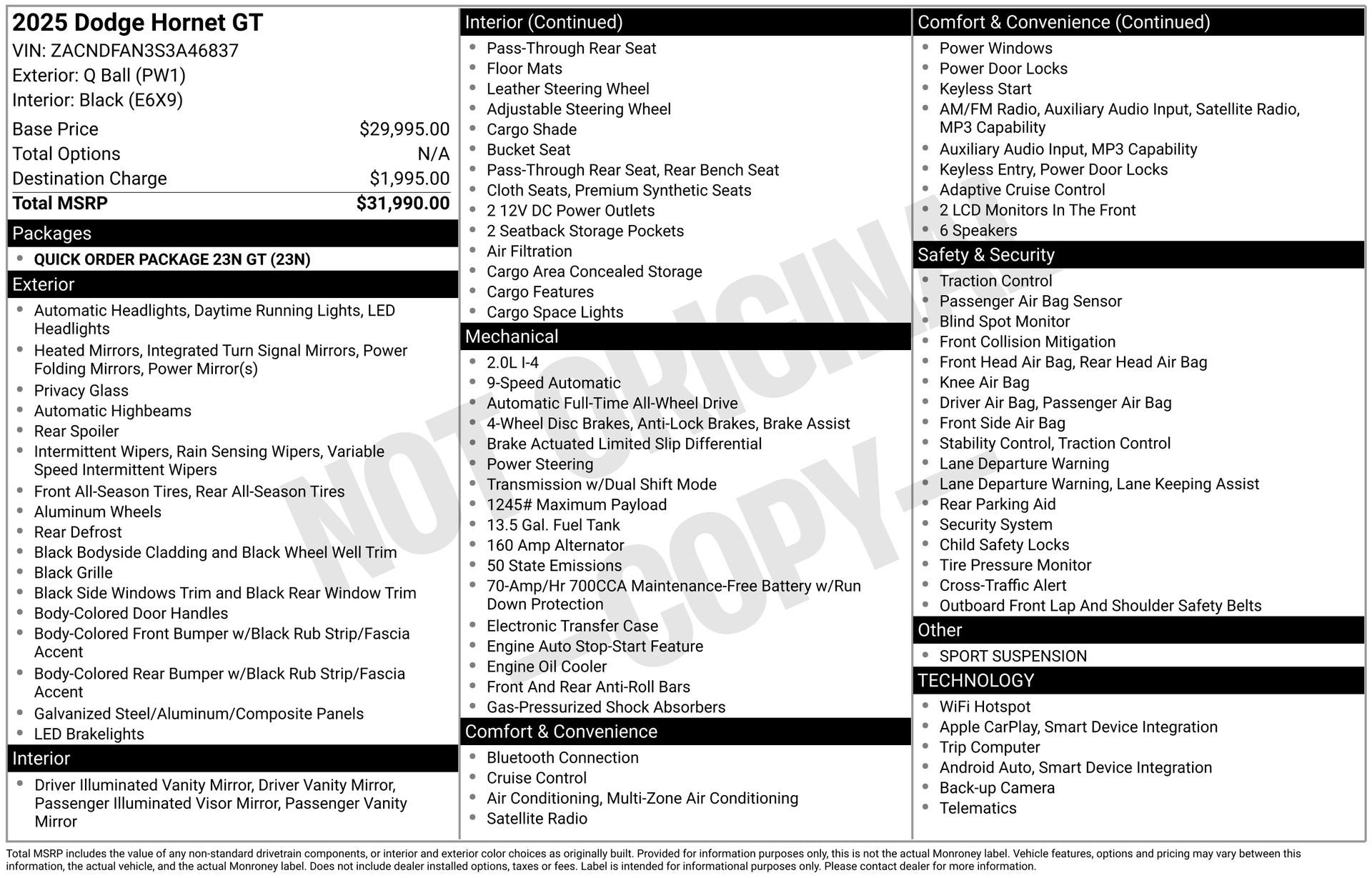 2025 Dodge Hornet GT AWD