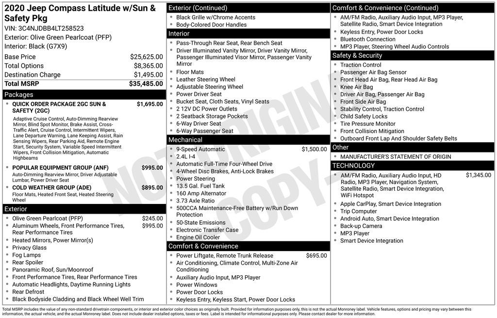 2020 Jeep Compass Latitude