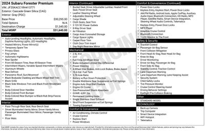 2024 Subaru Forester Premium