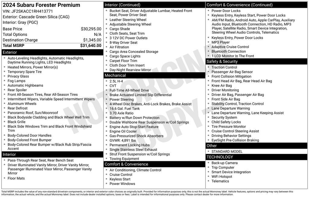 2024 Subaru Forester Premium