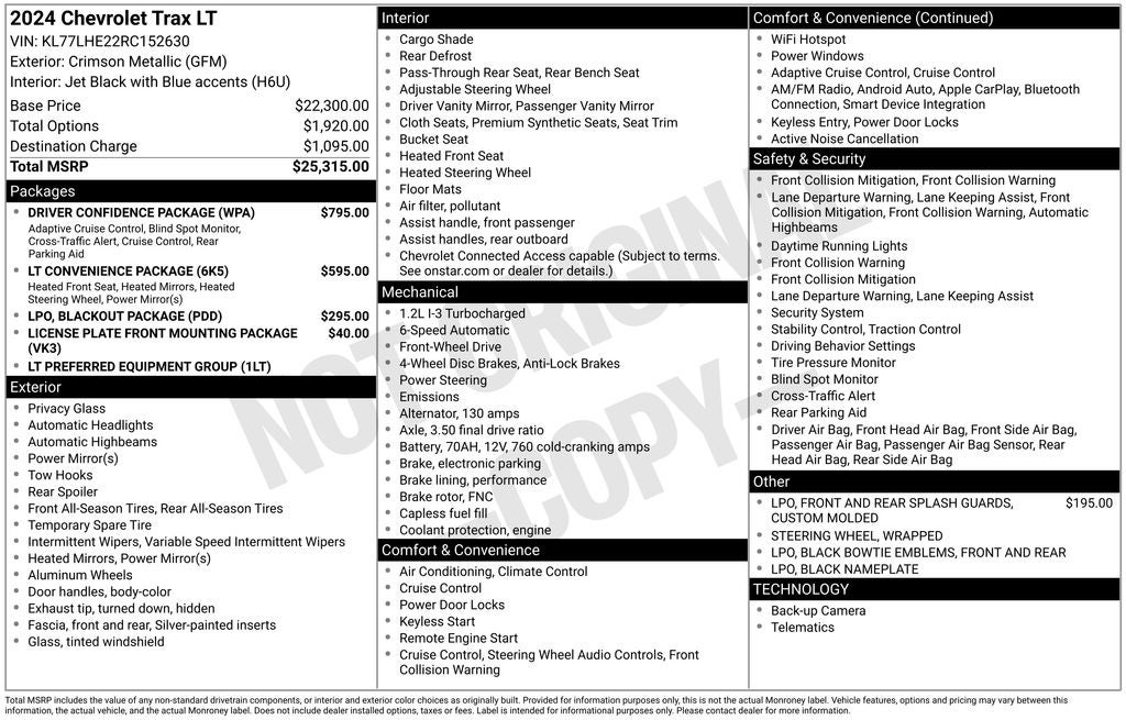 2024 Chevrolet Trax LT