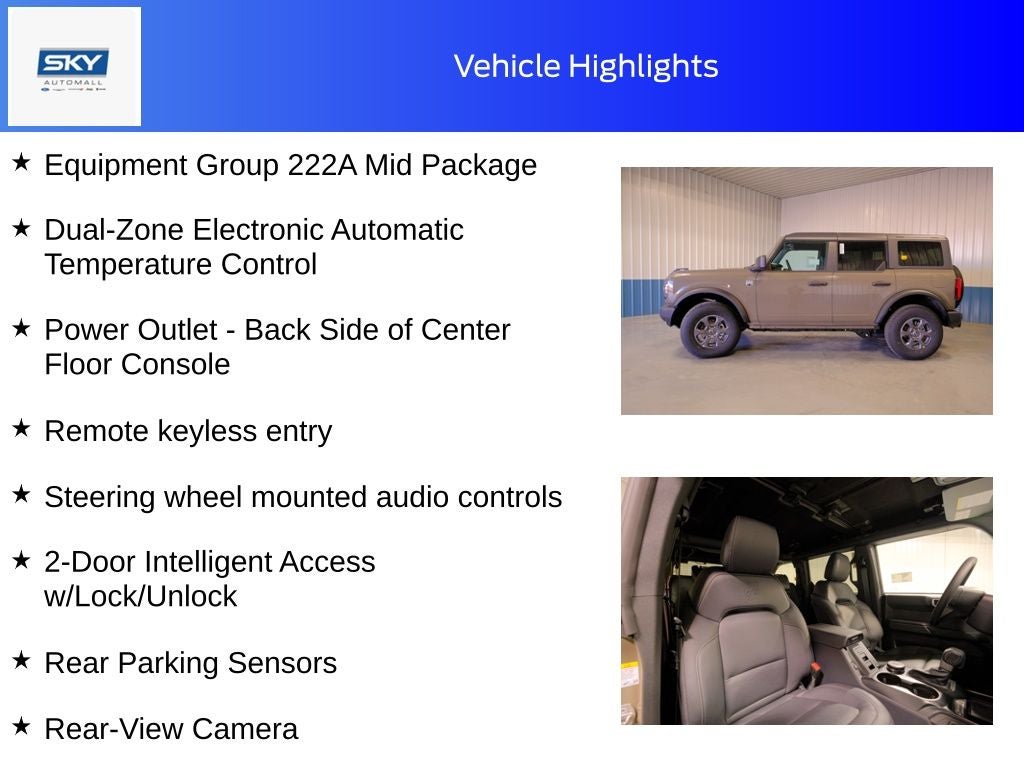 2025 Ford Bronco Big Bend